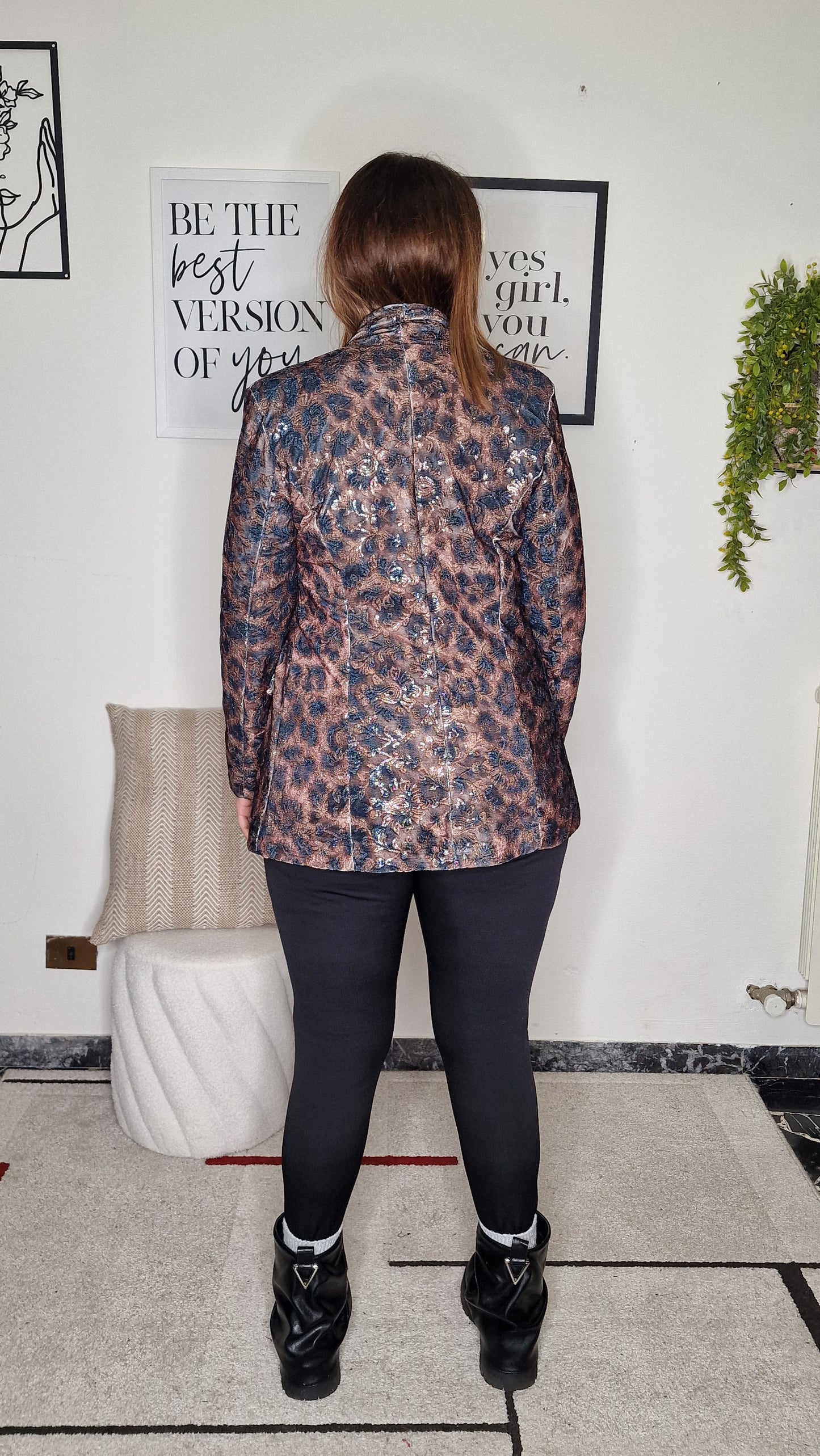 Blazer "ZOE" Glitterato Dark