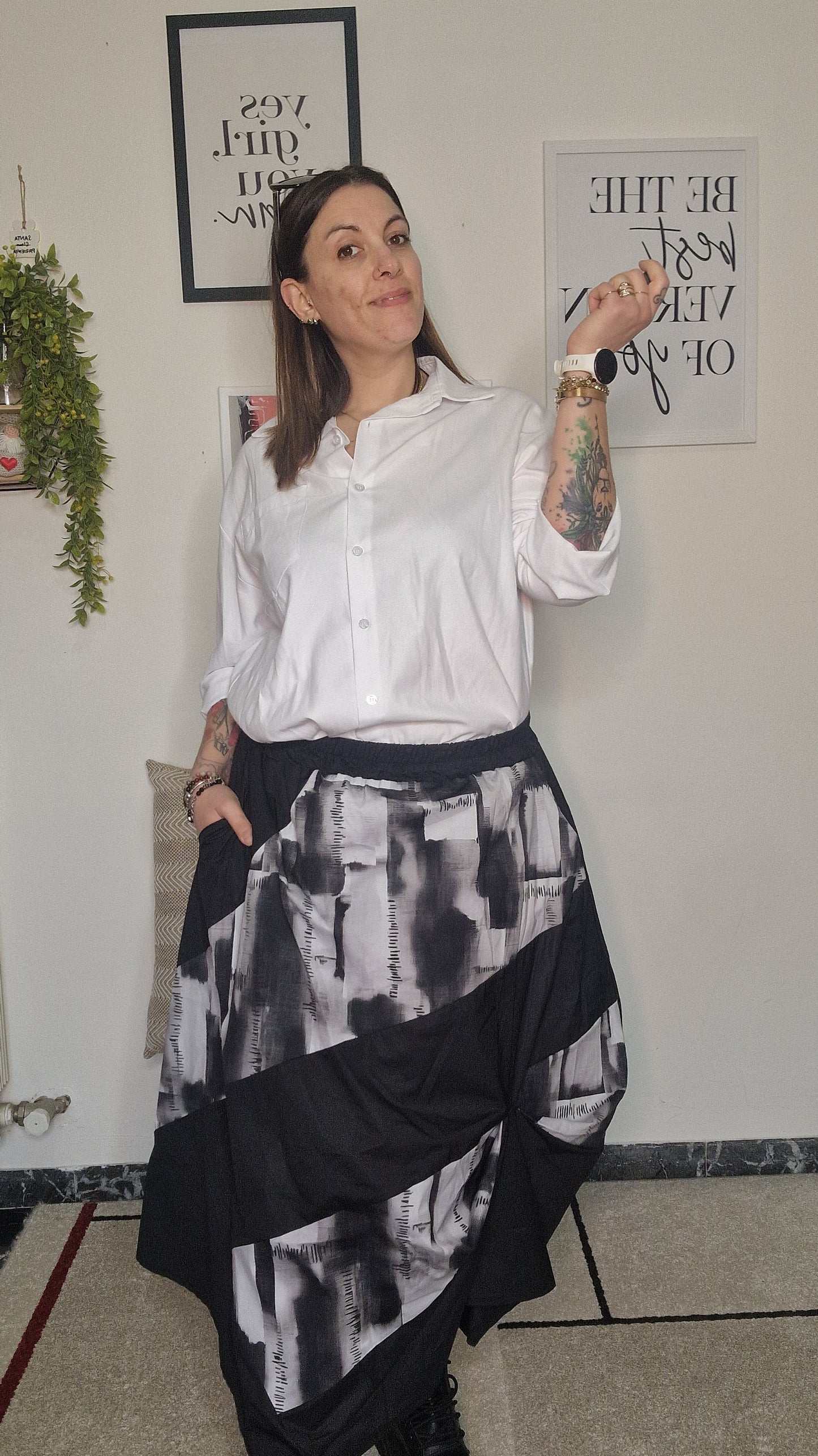 Gonna Maxi NUVOLA NERA (linea HOM158)