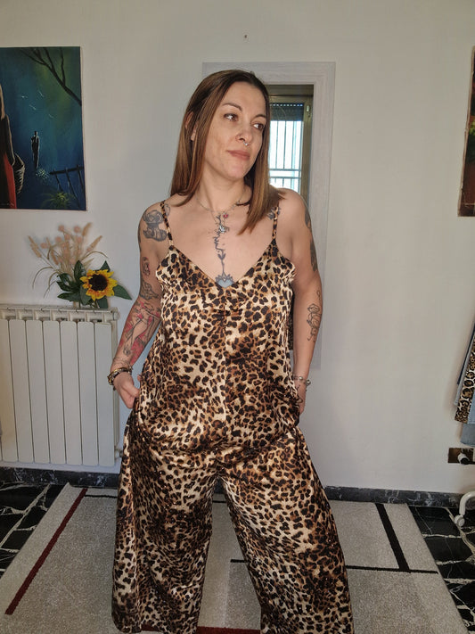 SALOPETTE LEOPARD