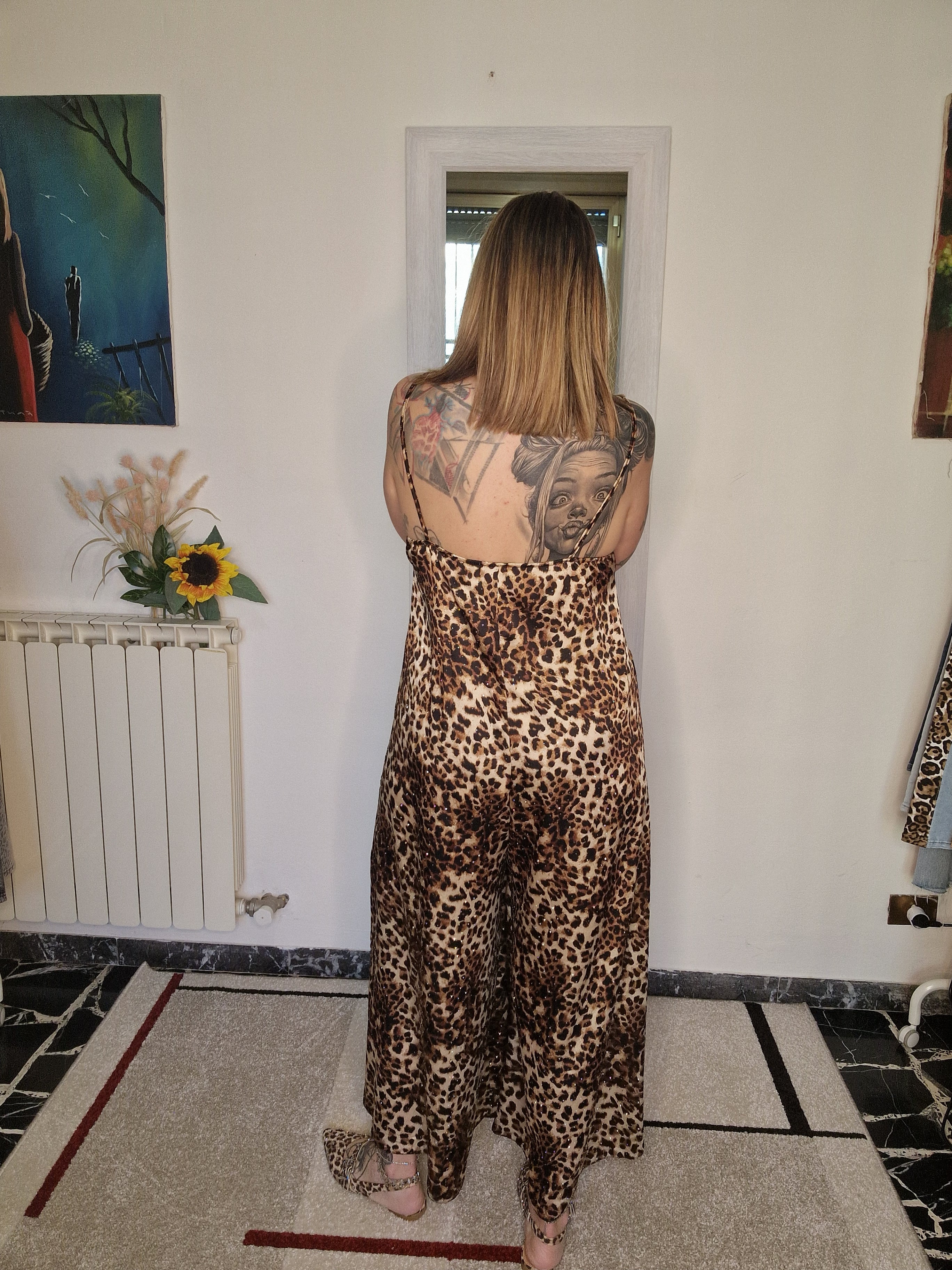 SALOPETTE LEOPARD