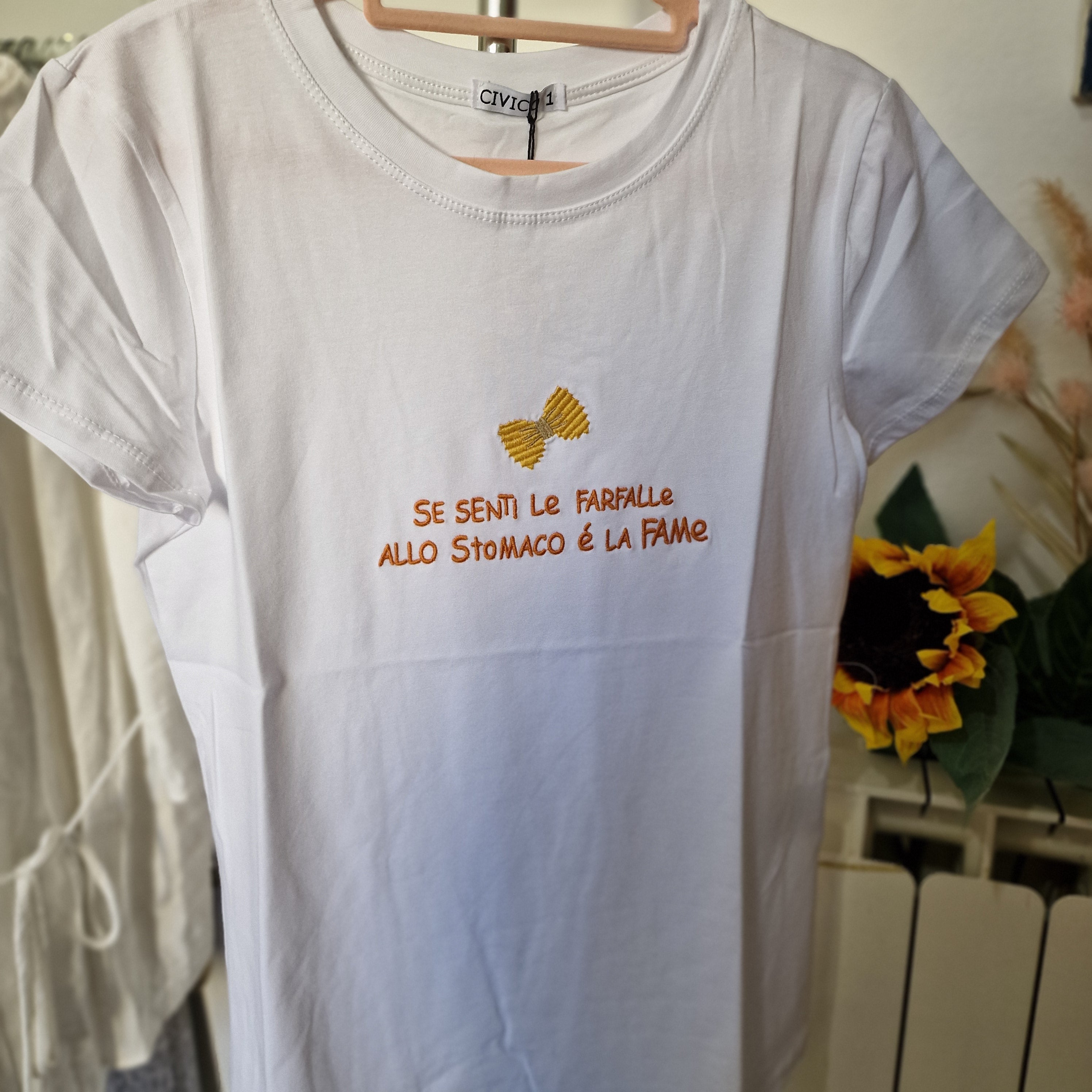T SHIRT "SE SENTI LA FAME"