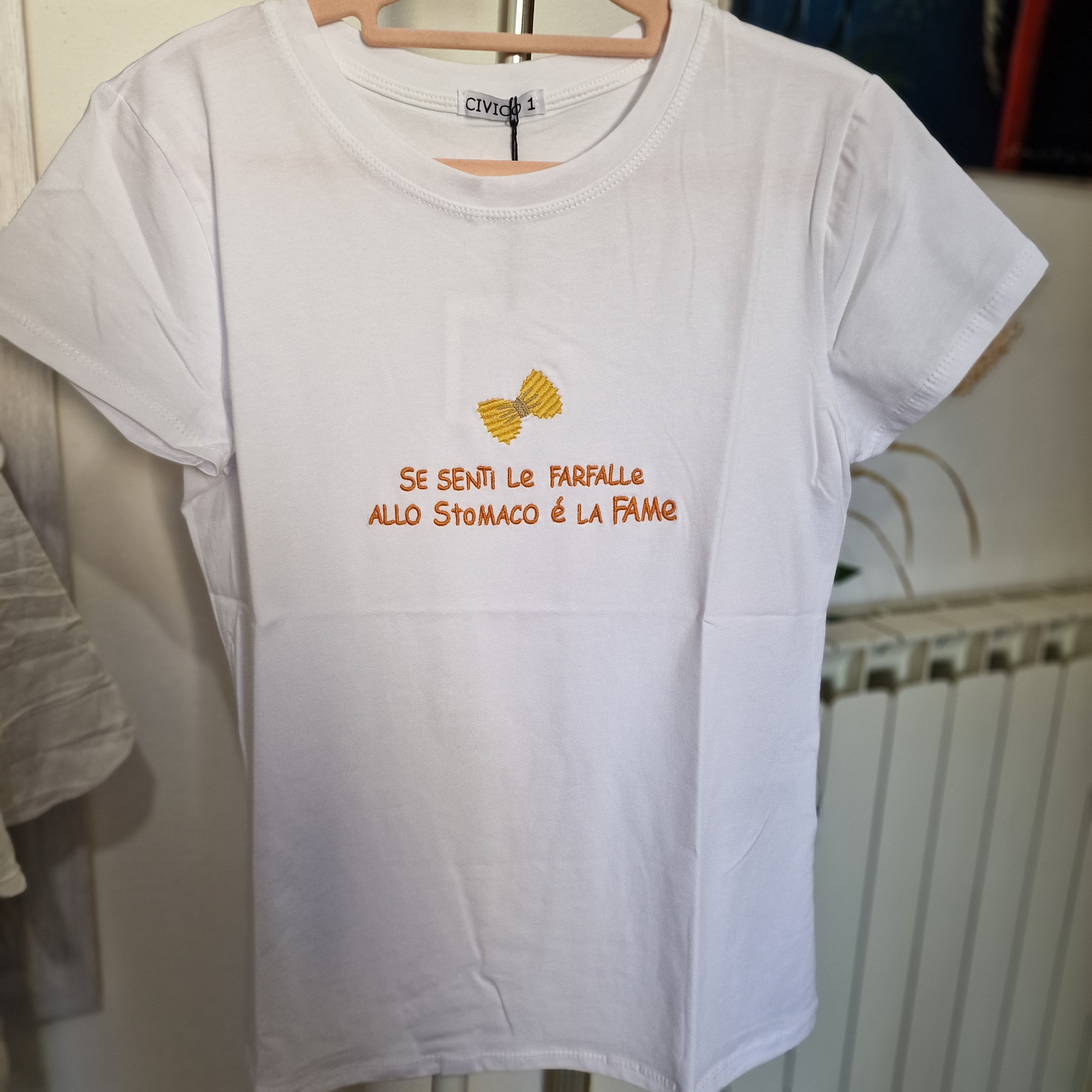 T SHIRT "SE SENTI LA FAME"