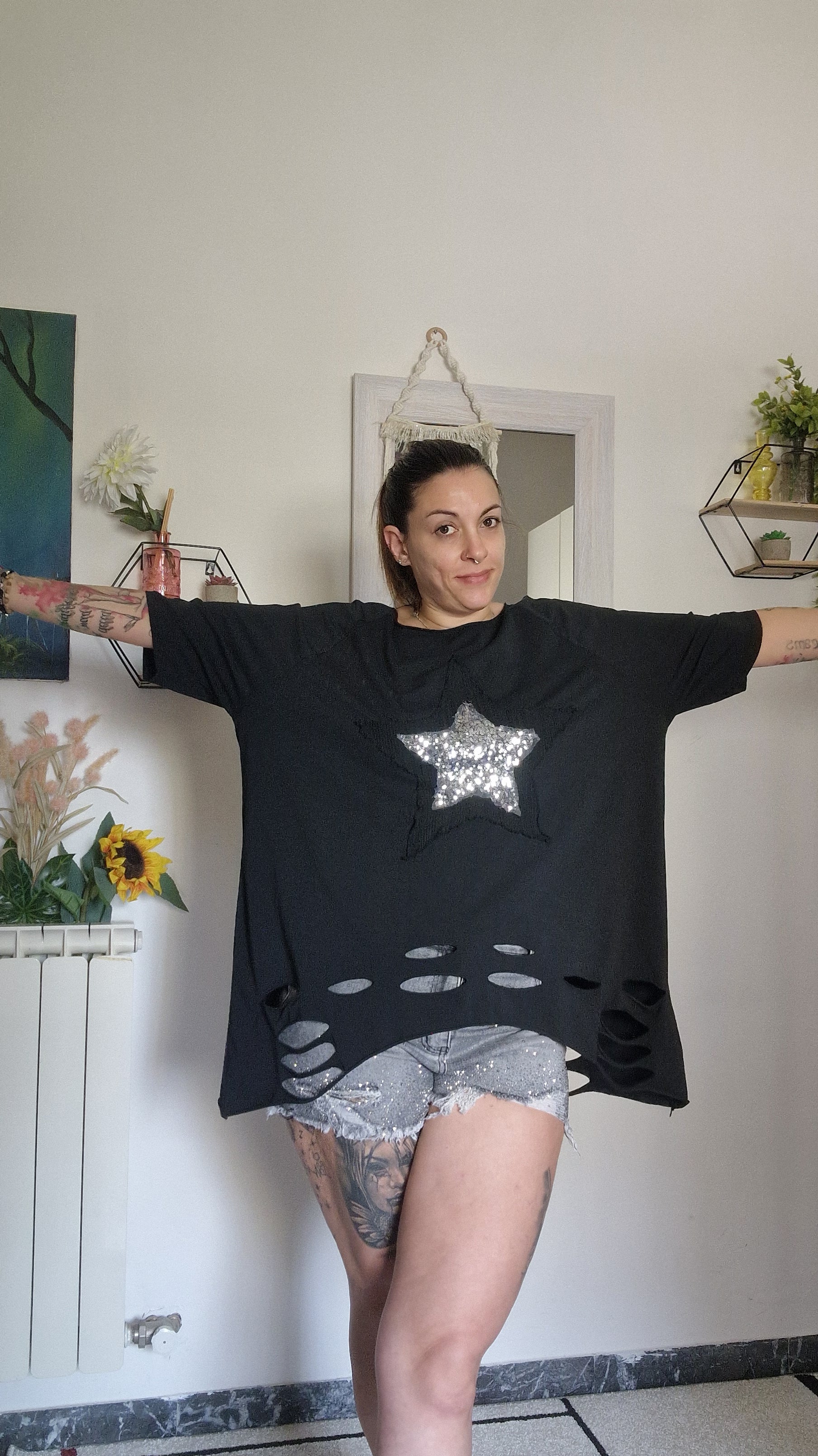 T SHIRT STARS OVER