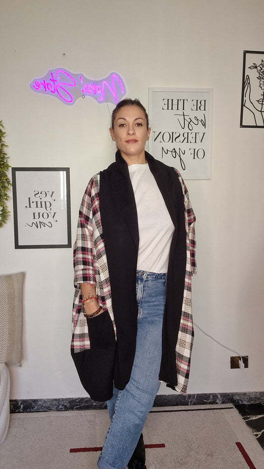 Cardigan Lungo Oversize a Fantasia