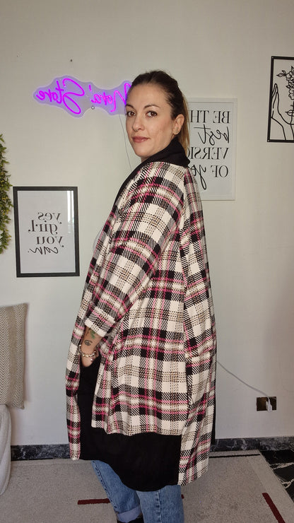 Cardigan Lungo Oversize a Fantasia