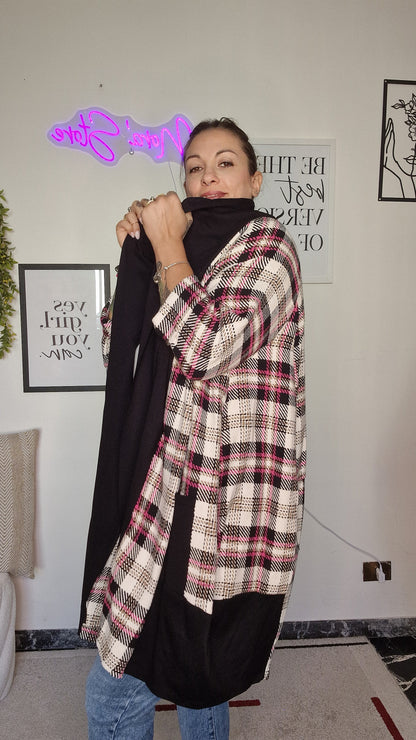 Cardigan Lungo Oversize a Fantasia