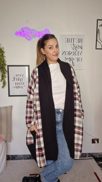 Cardigan Lungo Oversize a Fantasia