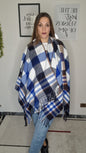 Poncho Scozzese con Frange
