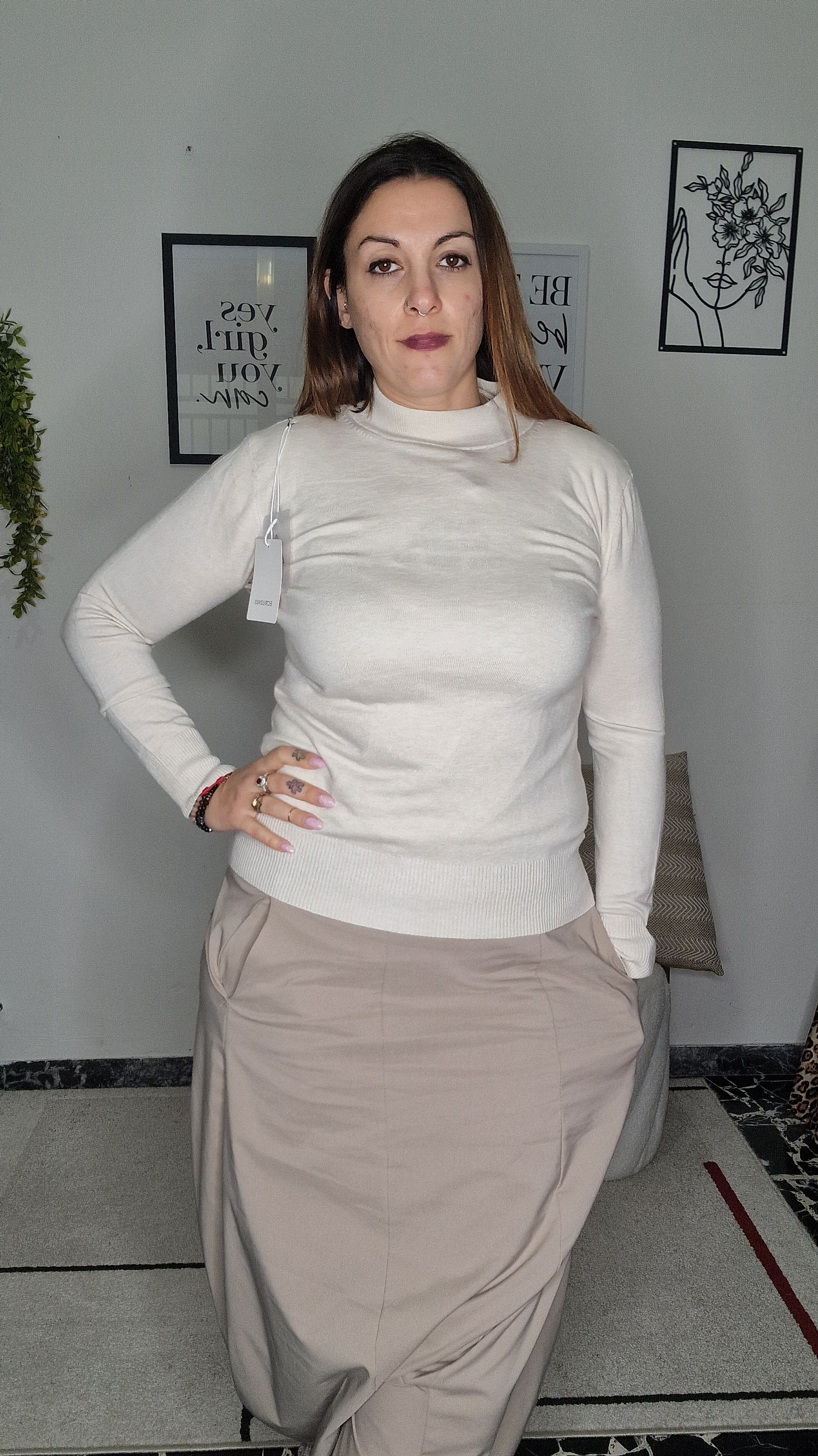 Maglia Dolcevita curvy (Codice: 2403)