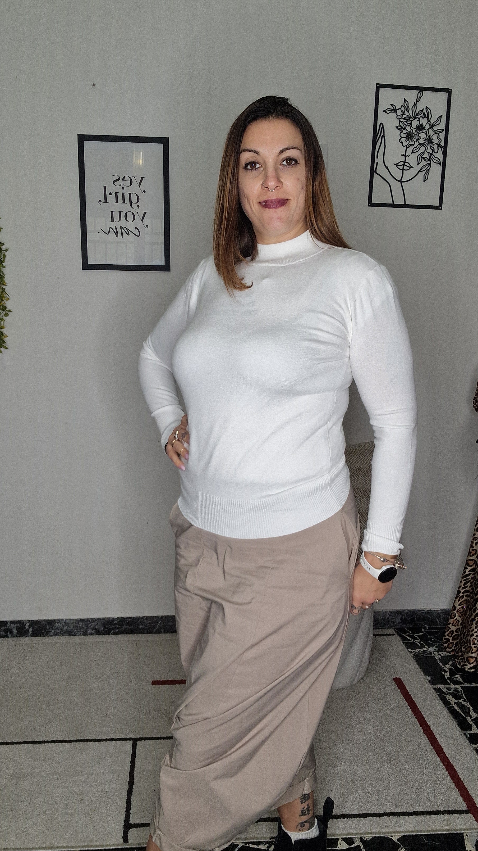 Maglia Dolcevita curvy (Codice: 2403)