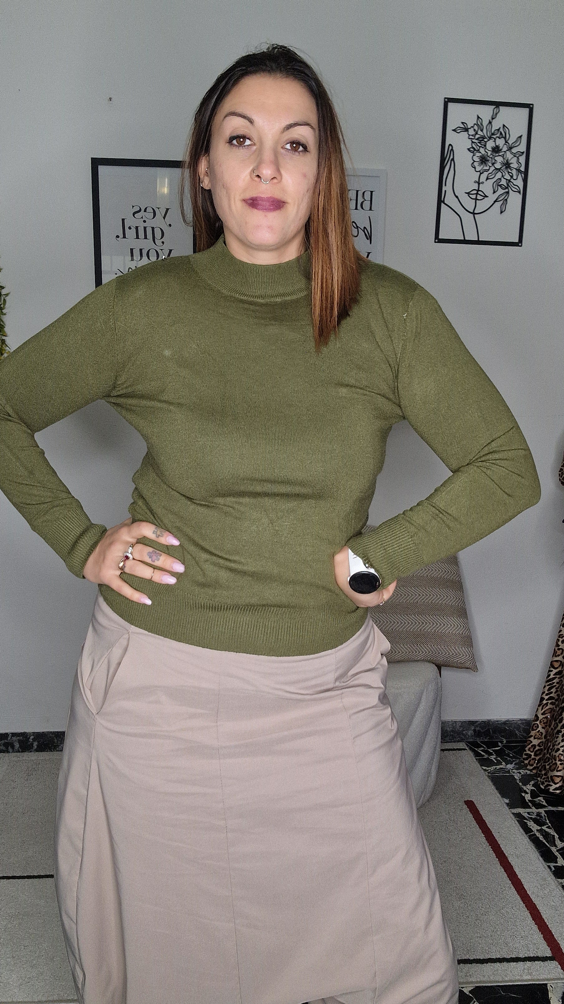 Maglia Dolcevita curvy (Codice: 2403)