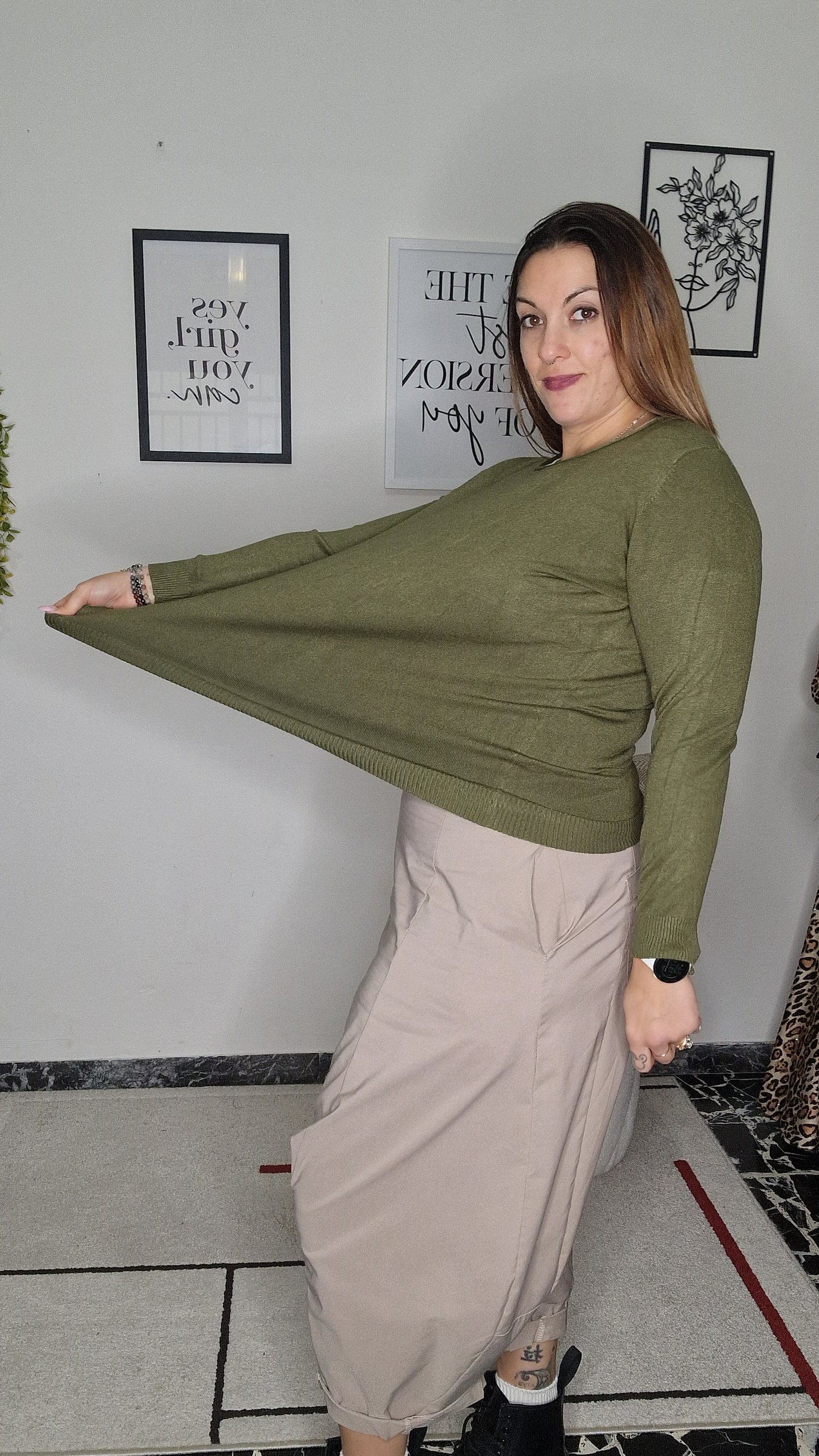 Maglia Oversize "Wide Neck" Comfort Fit (Codice: 7002)