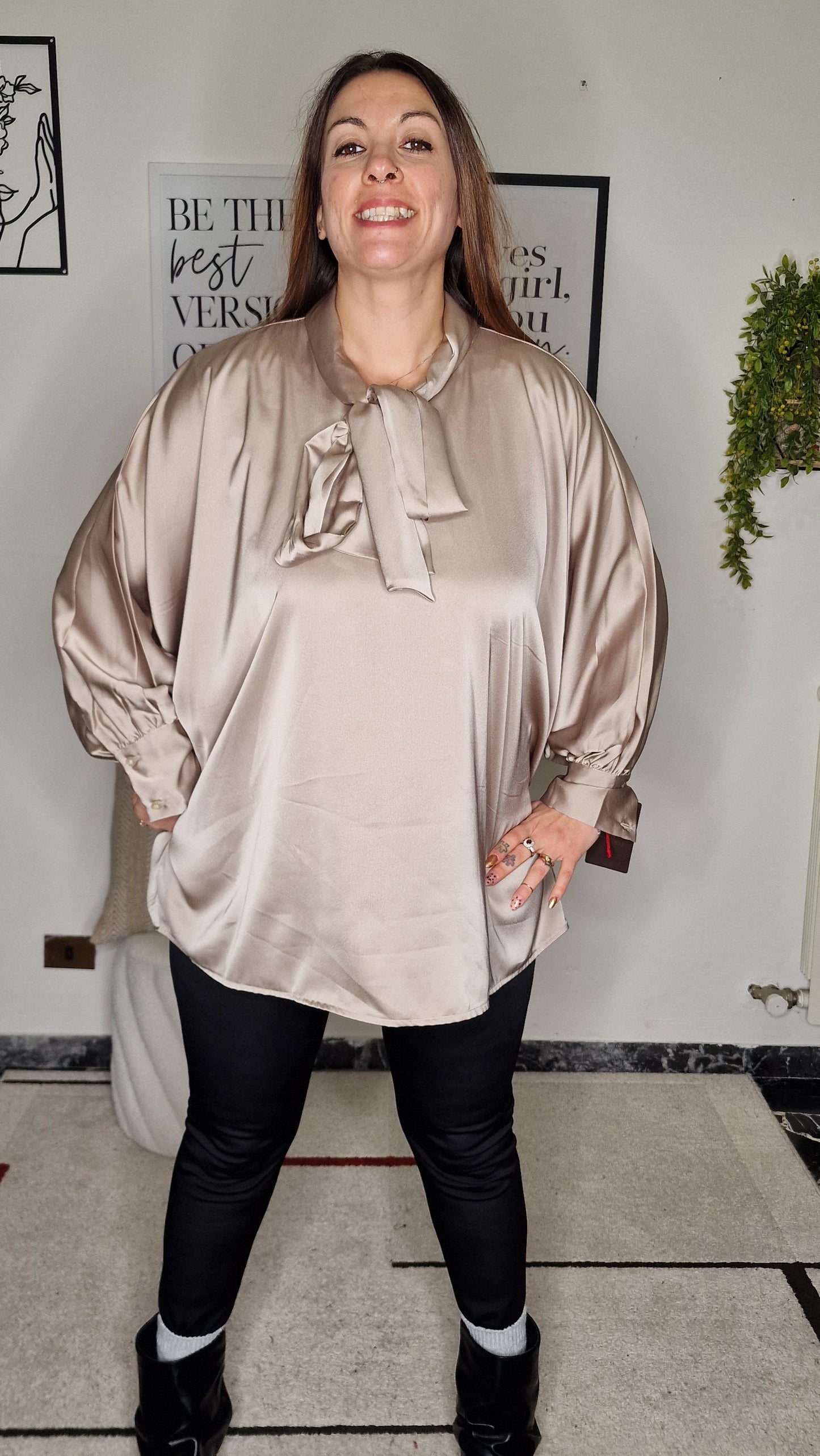 Blusa Oversize Pipistrello