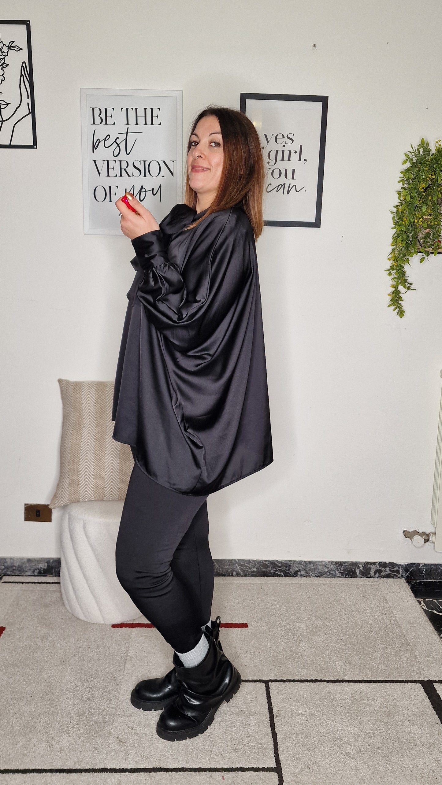 Blusa Oversize Pipistrello