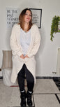 Maxi Cardigan Claudia- Lavorazione a Treccia