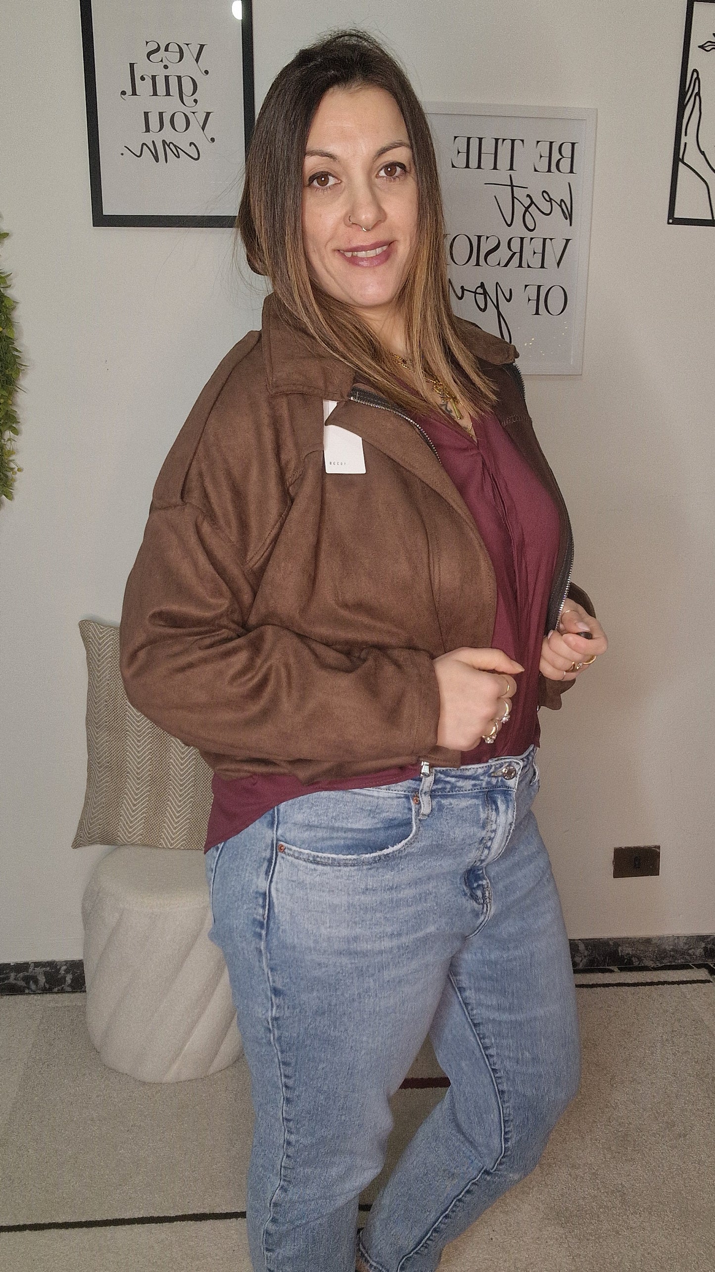 Giacca Suede Minerva