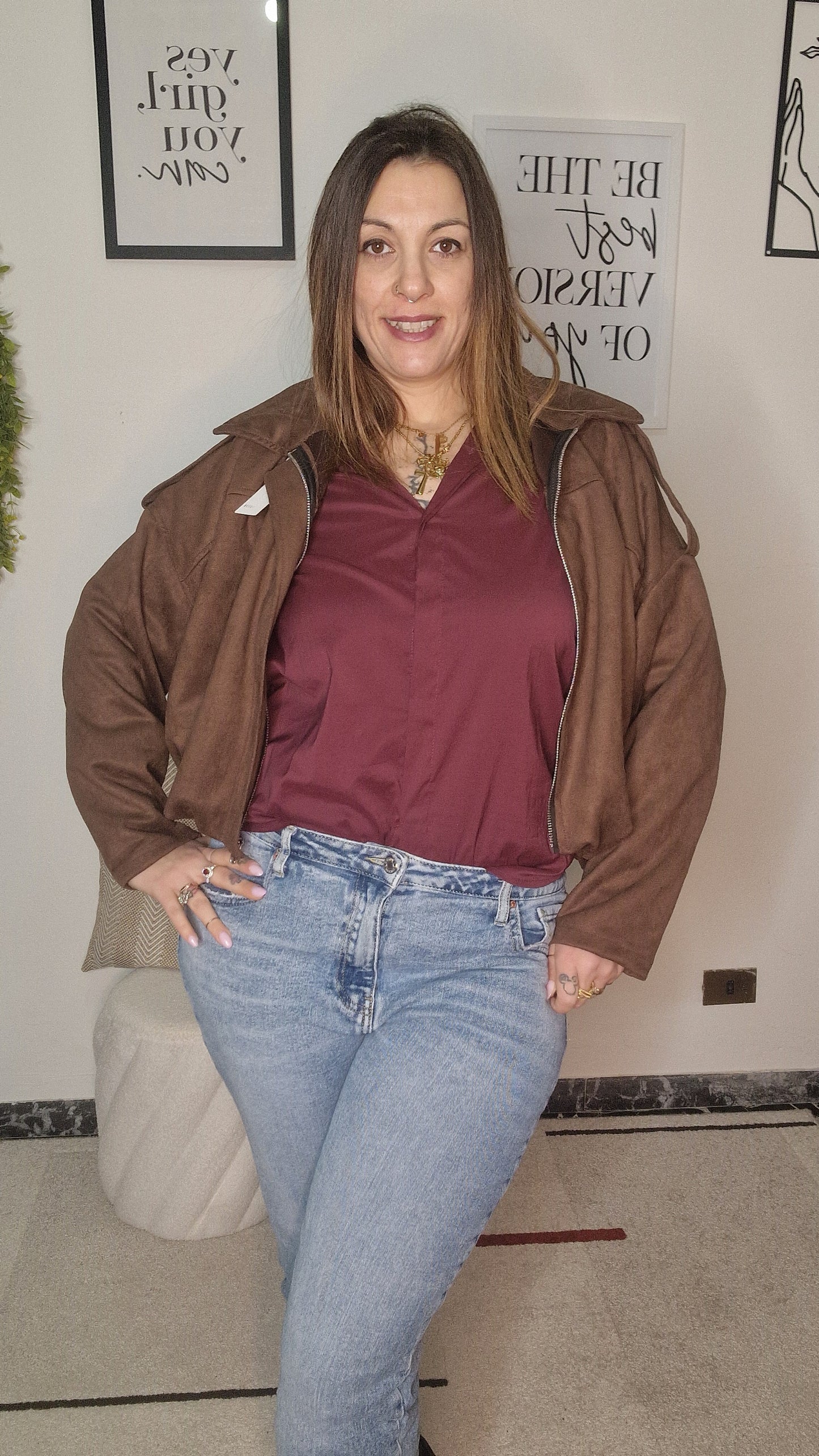 Giacca Suede Minerva