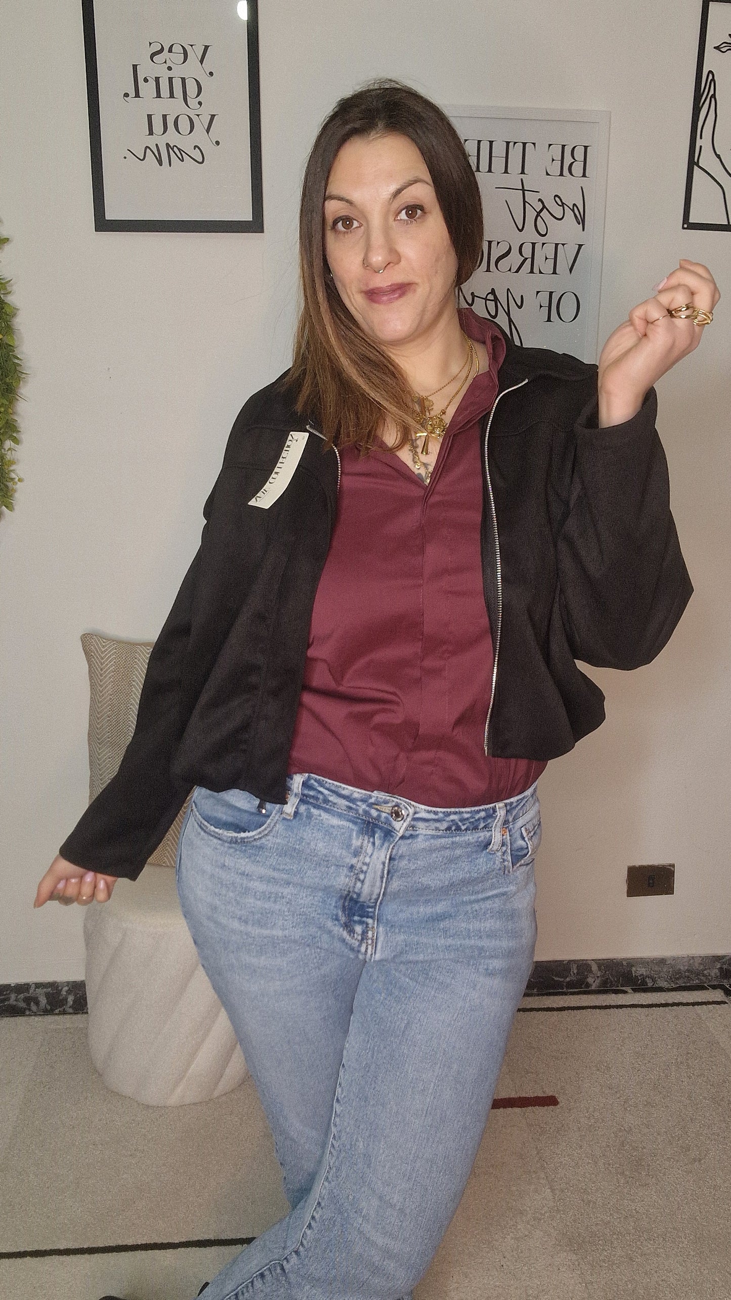 Giacca Suede Minerva