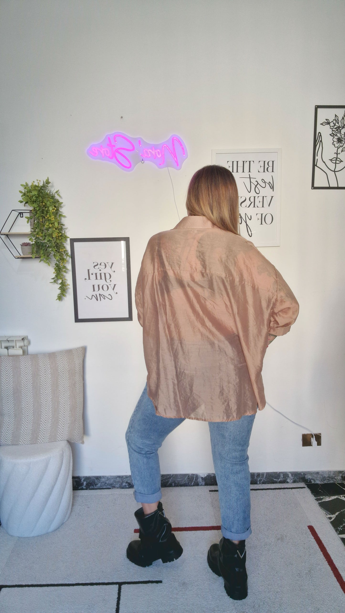 Camicia Oversize con Nodo