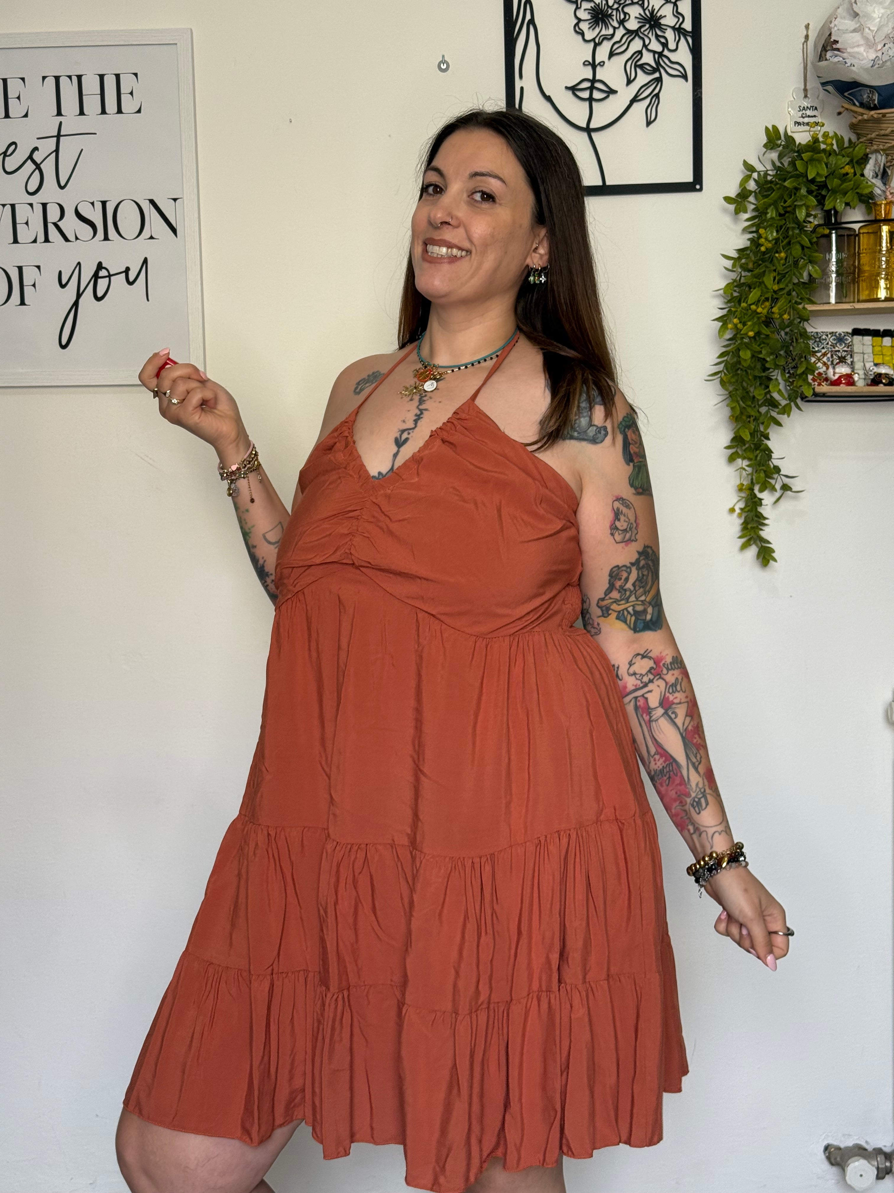 Abito Curvy Arricciato