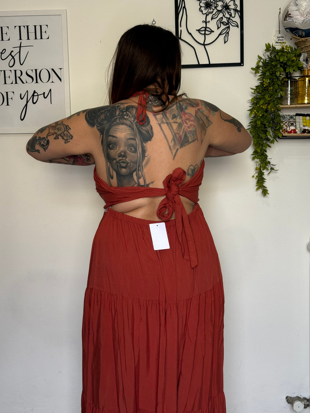 Abito Lungo Curvy Arricciato