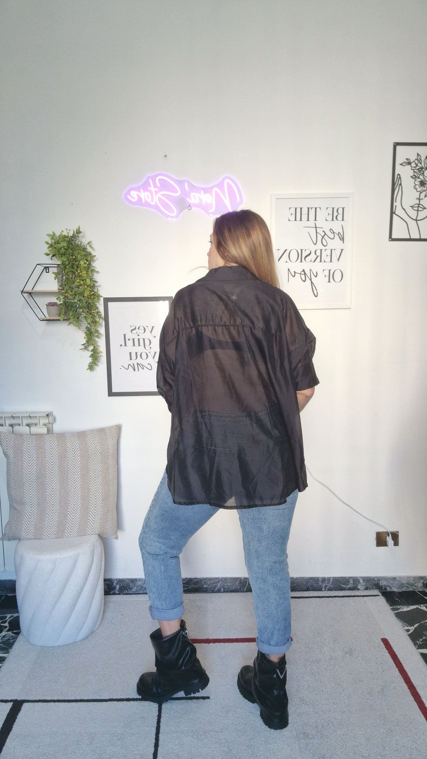 Camicia Oversize con Nodo