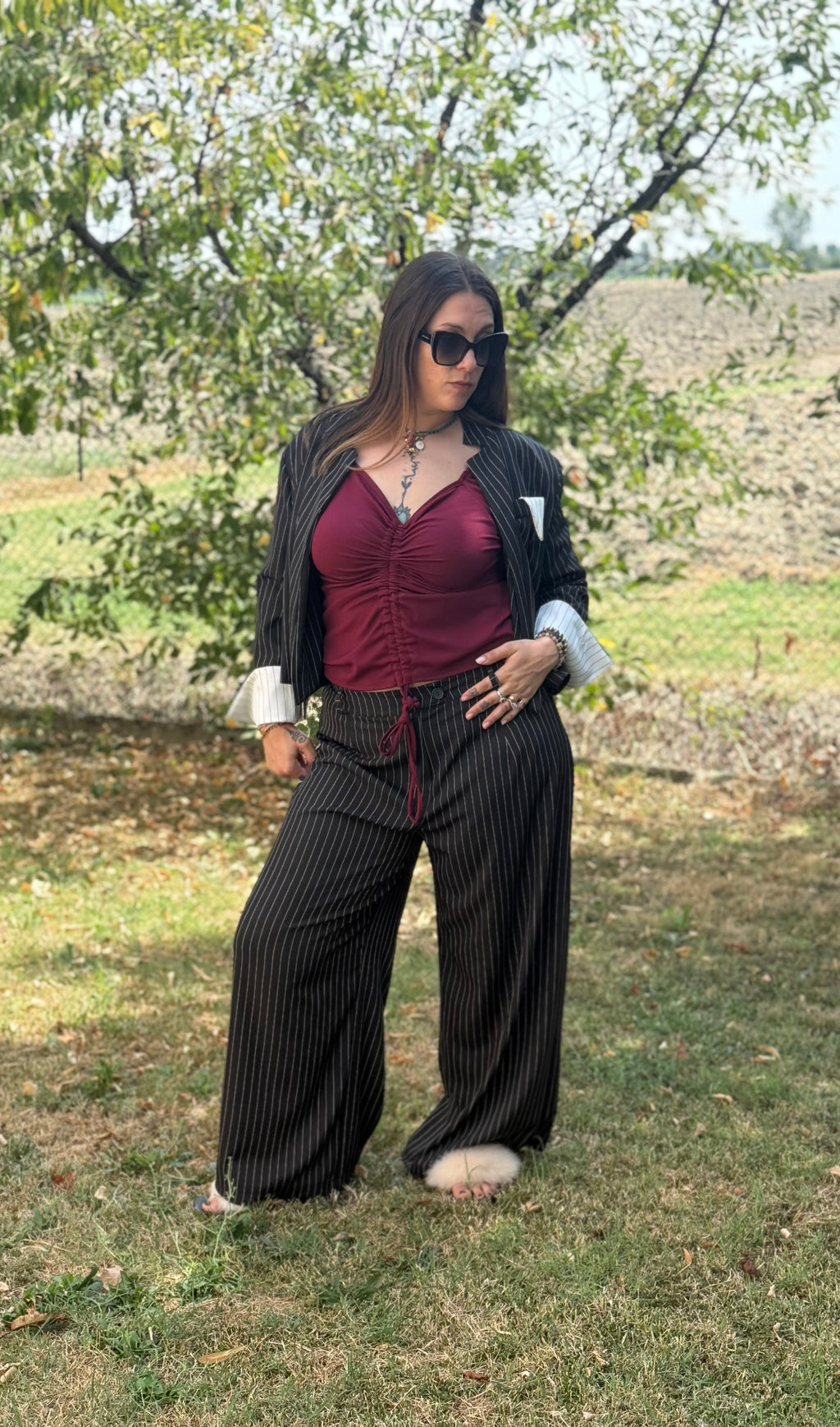 Completo Gessato Curvy