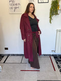 Trench Curvy Lungo con Fusciacca