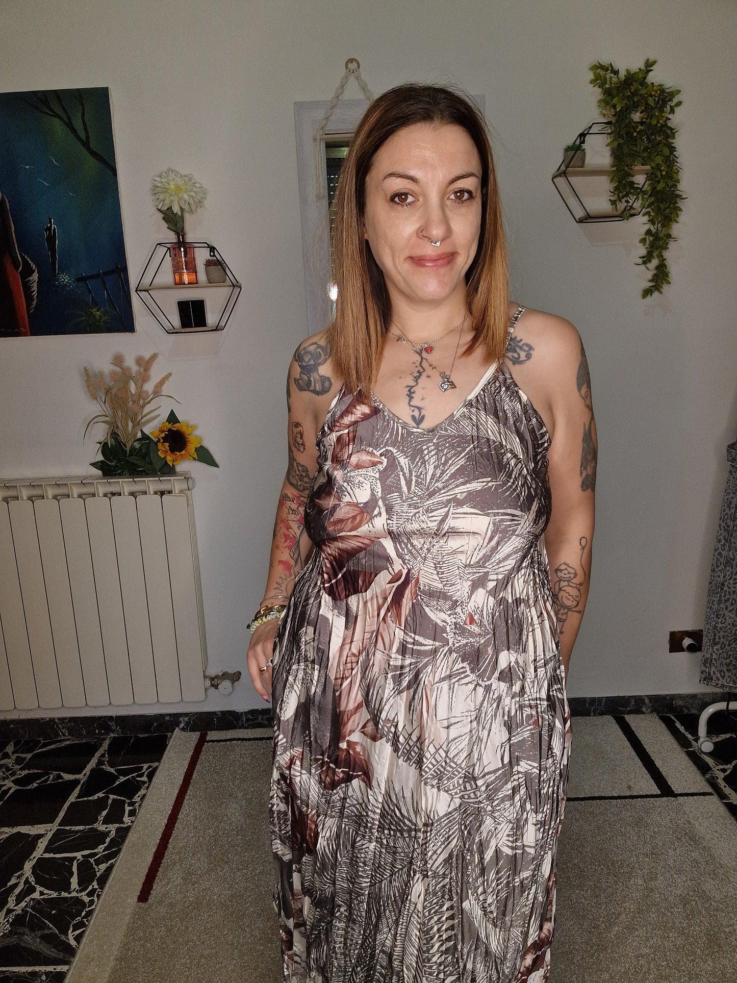 ABITO FLOREALE LUNGO
