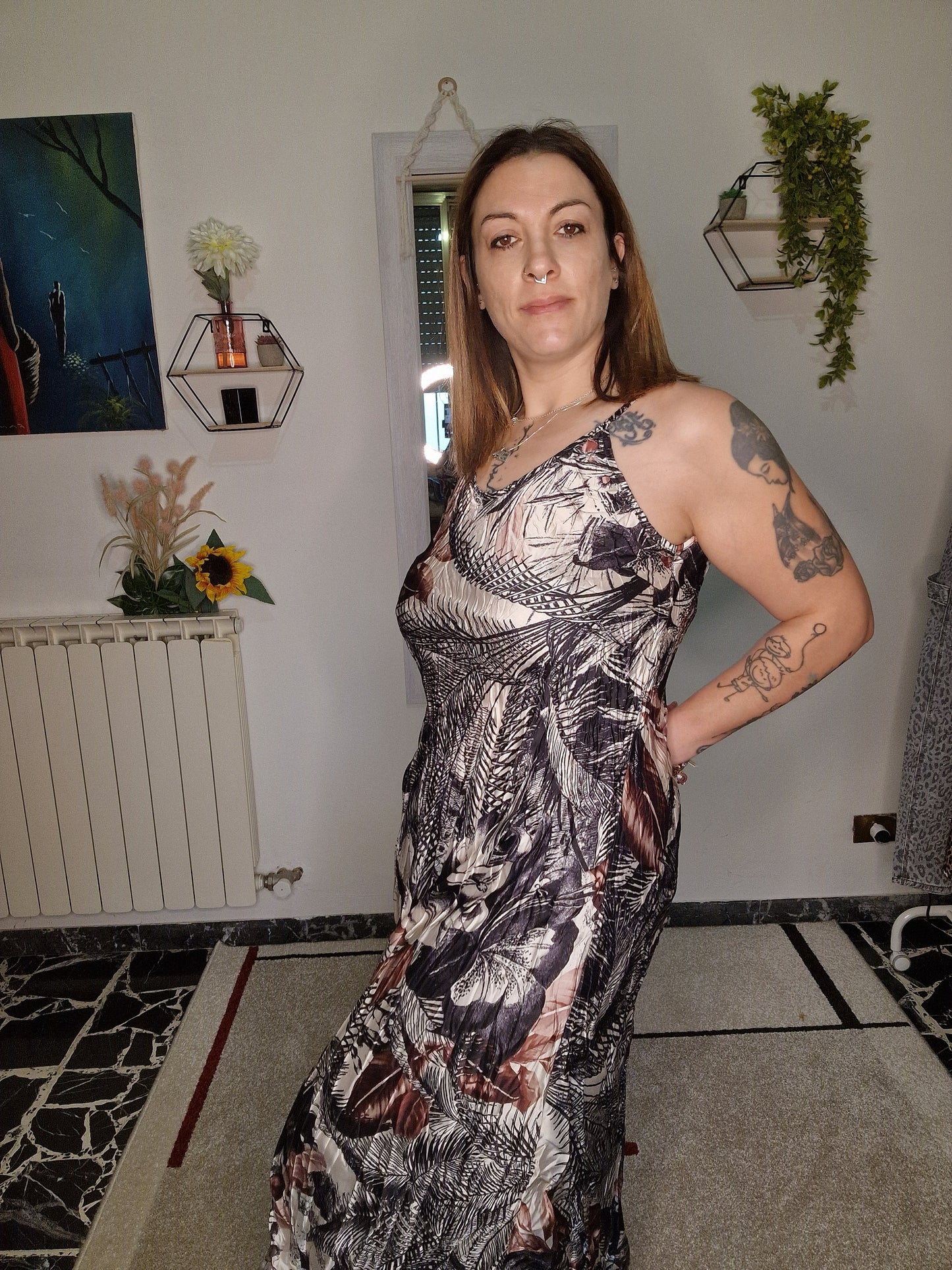 ABITO FLOREALE LUNGO
