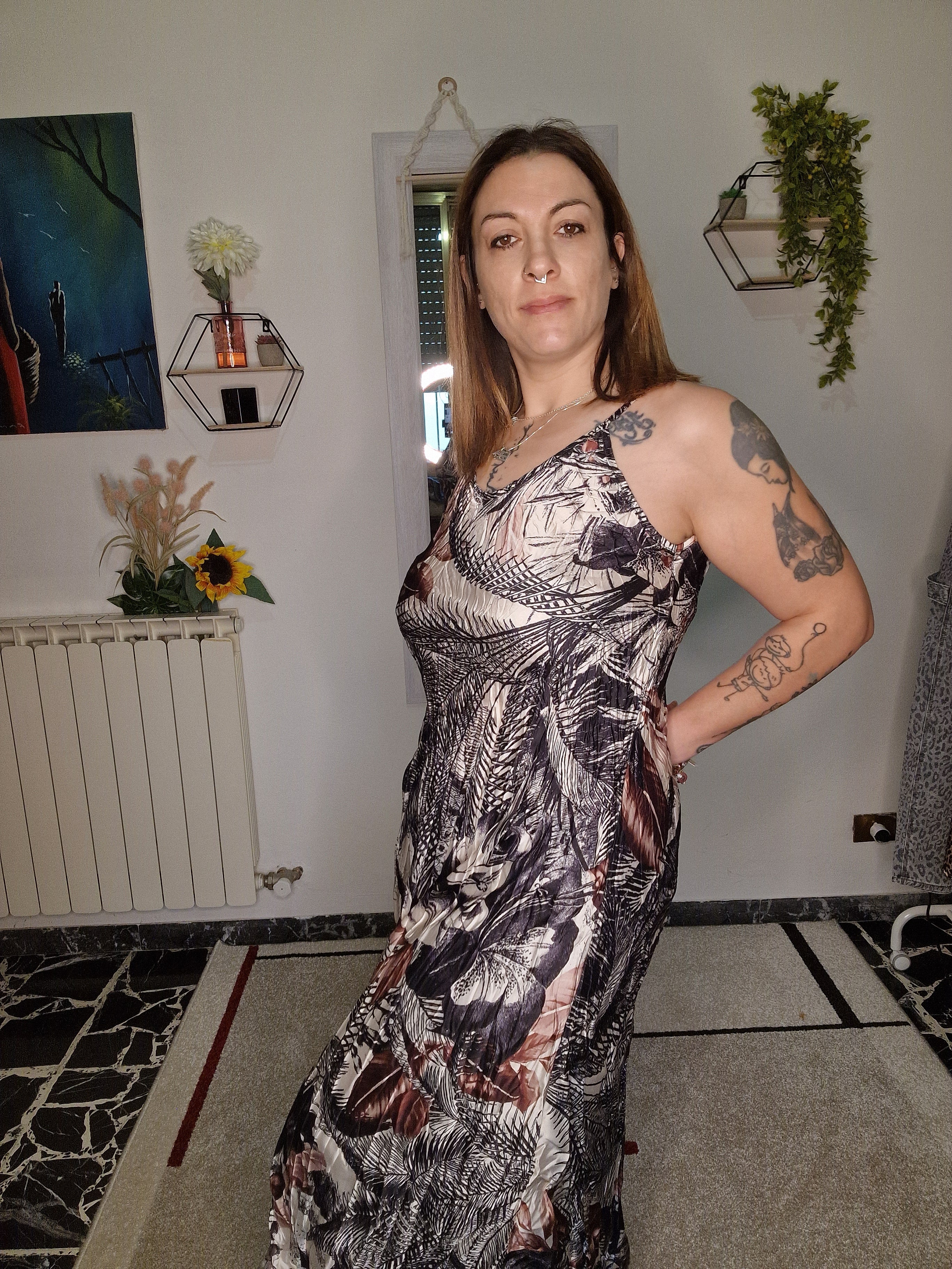 ABITO FLOREALE LUNGO