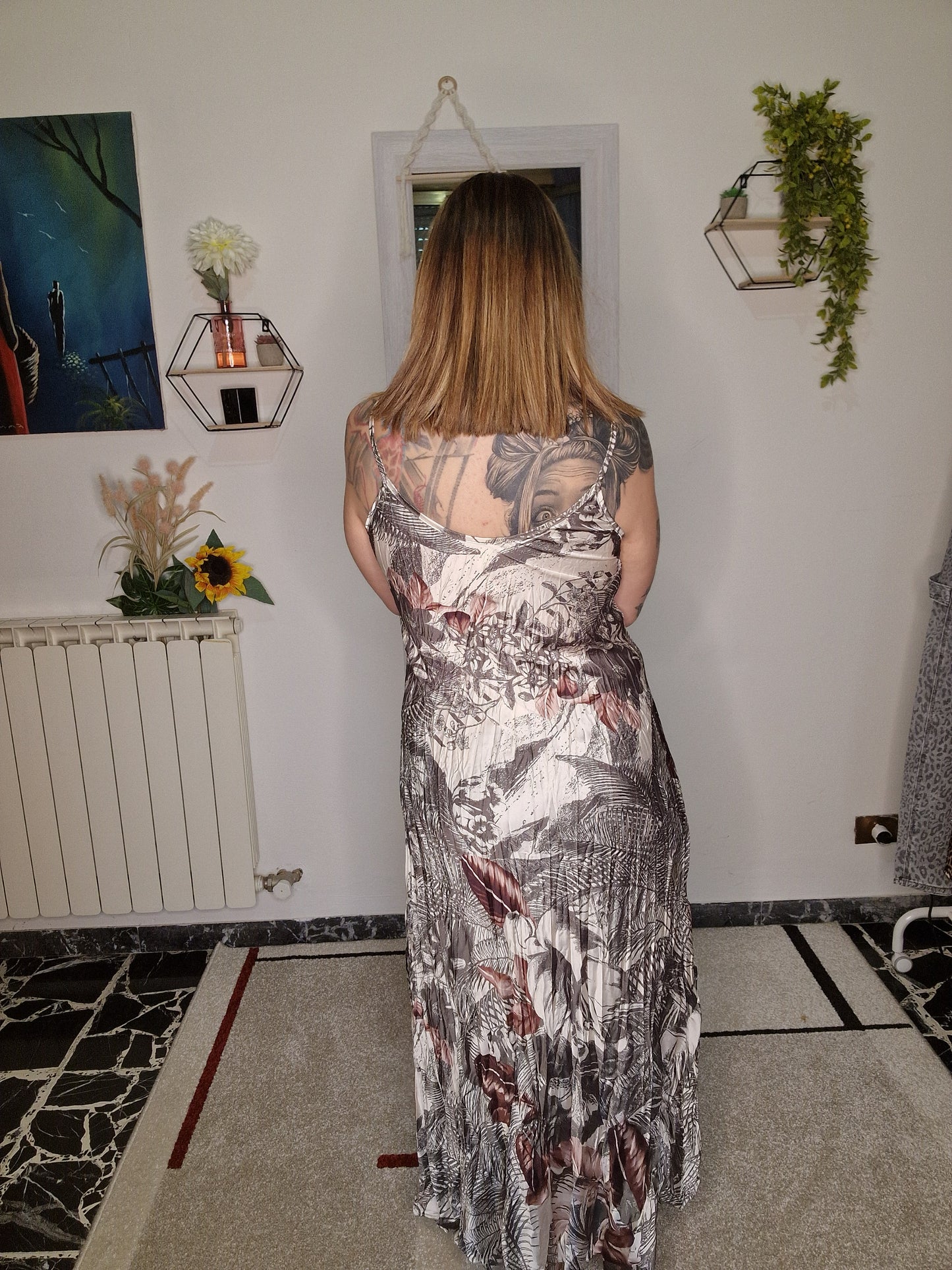 ABITO FLOREALE LUNGO