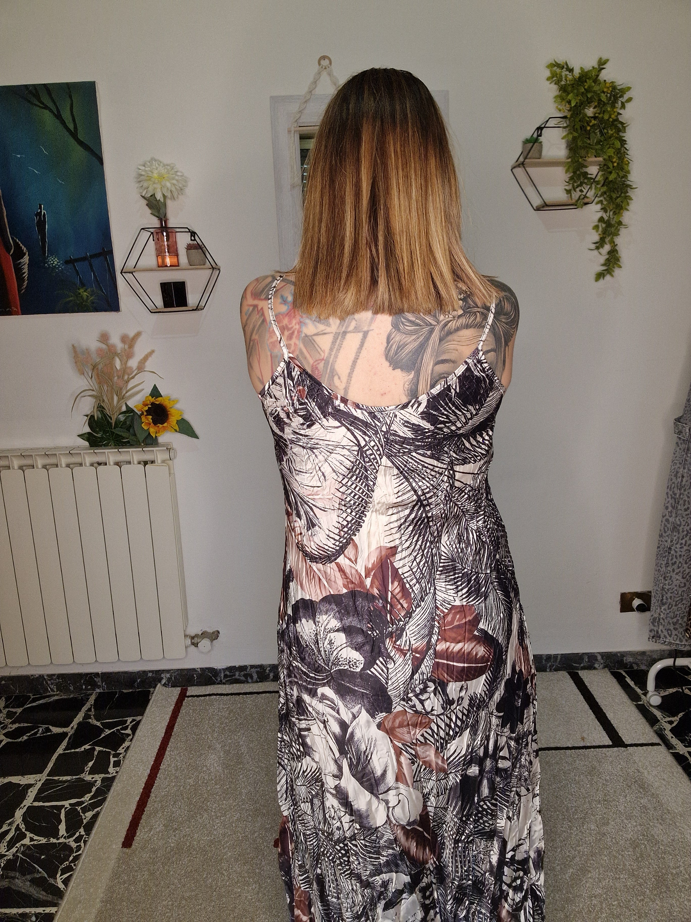 ABITO FLOREALE LUNGO