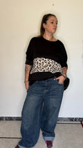 Maxi Pullover Over con zip laterale