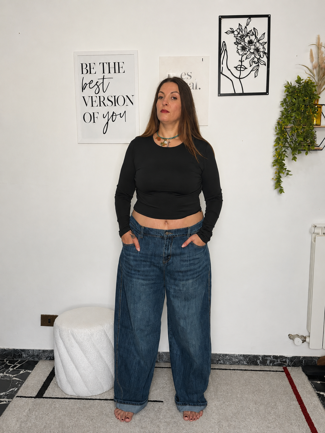 Maglia Basic con Foro per il Pollice
