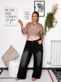 Jeans Curvy Nero con Brillantini (88)