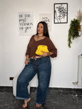 Maglia arricciata con laccio