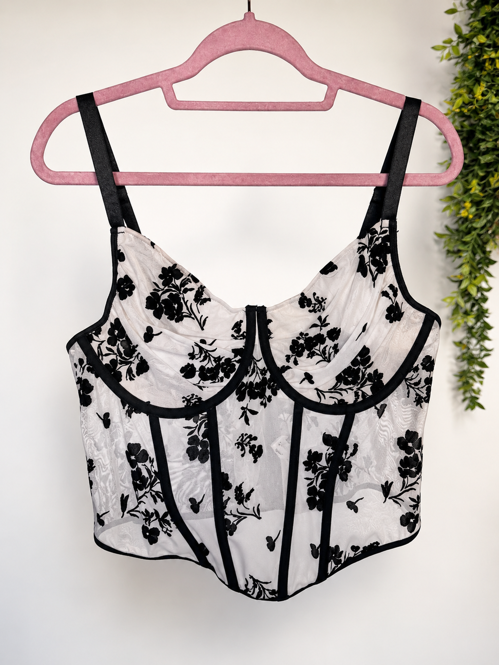 Corsetto curvy floreale