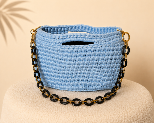 Borsa Azzurra a cestino