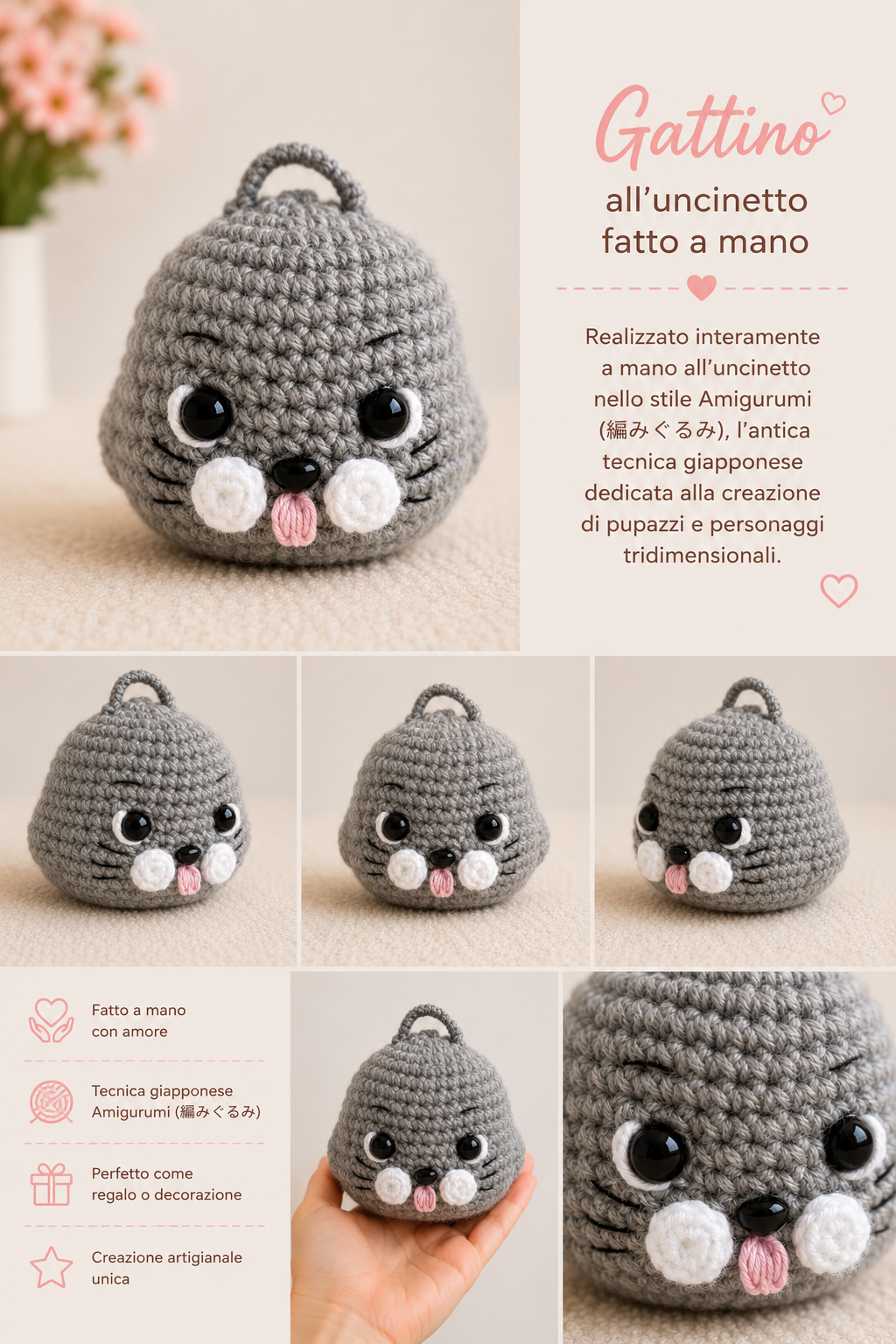 Charm Gattino Amigurumi