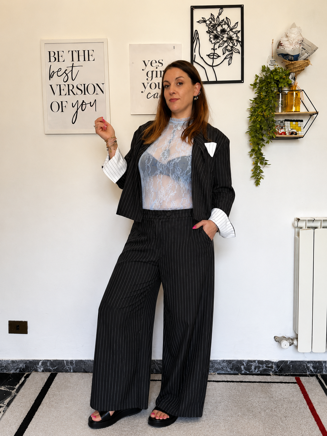 Completo Gessato Curvy