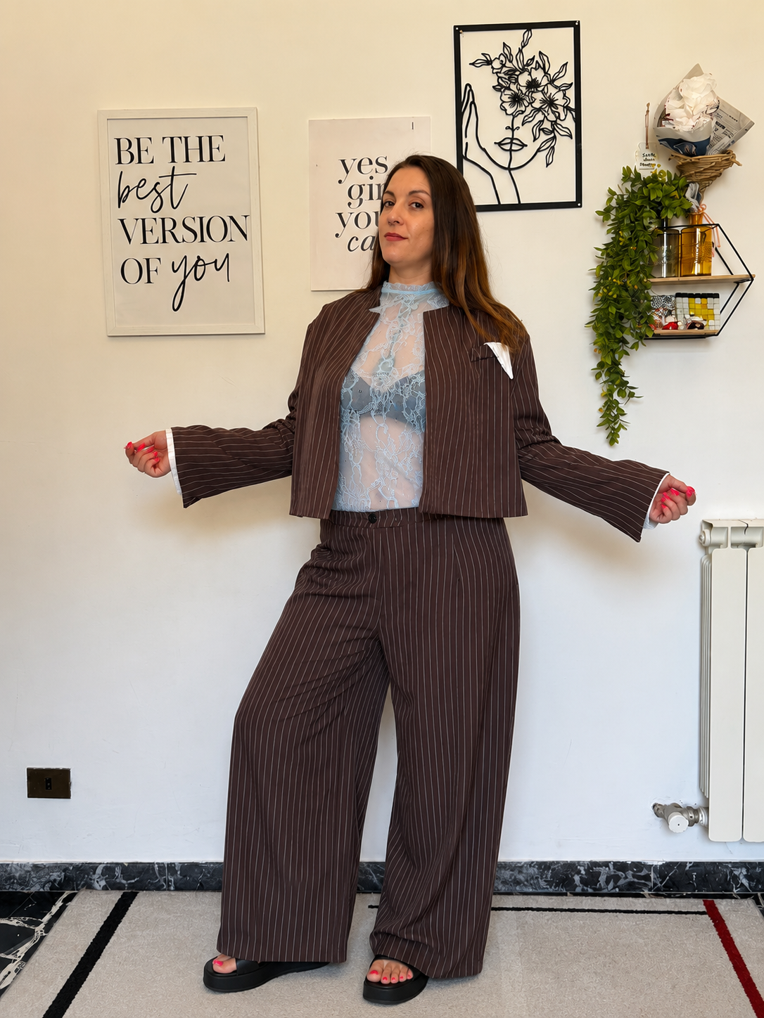 Completo Gessato Curvy