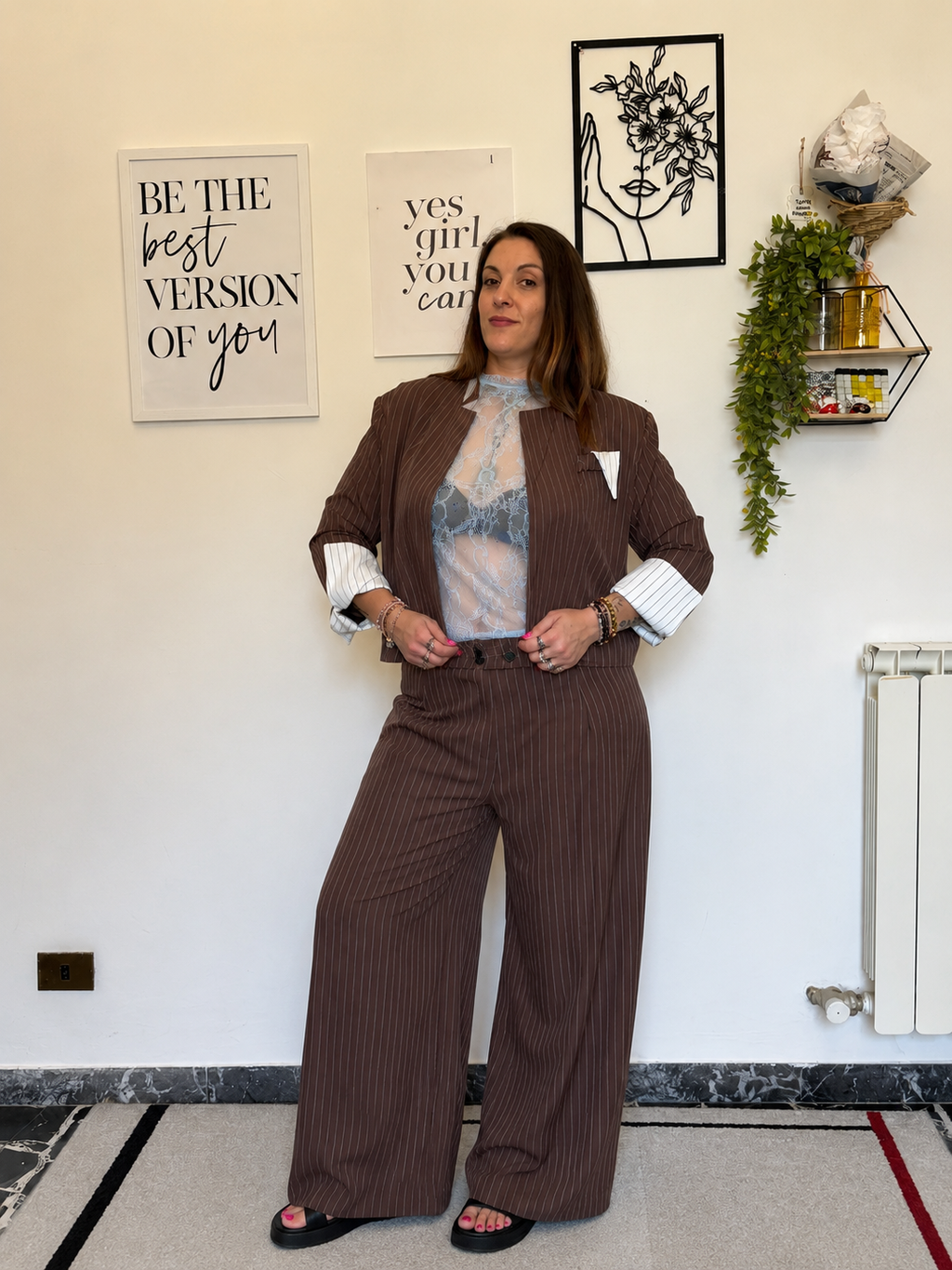 Completo Gessato Curvy