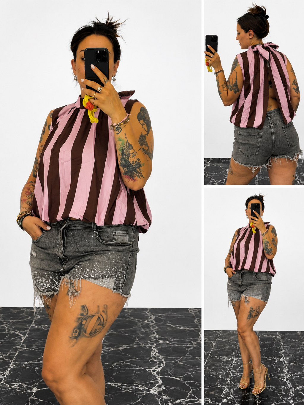Canotta Righe con Fiocco (slim)