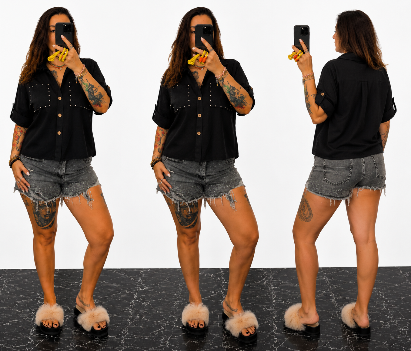 Camicia con Borchie (slim)