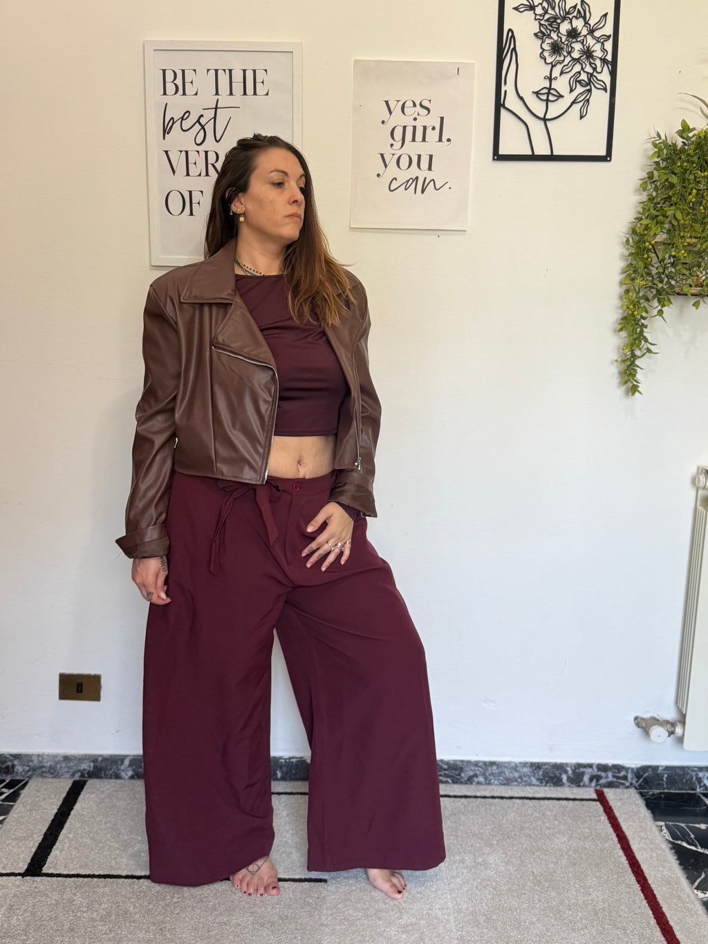 GIACCA BIKER IN ECOPELLE CURVY