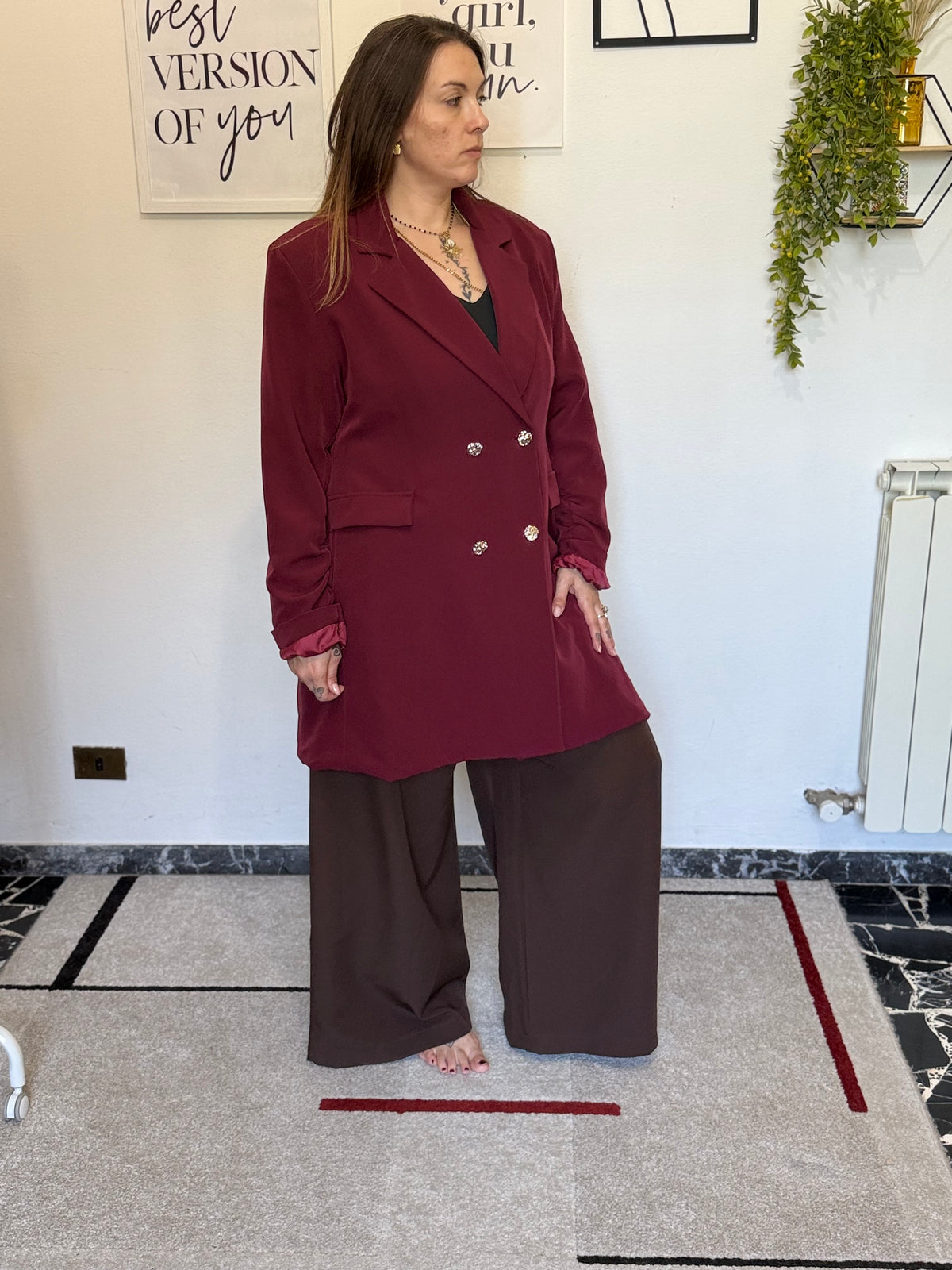 Giacca Abito Curvy con Fusciacca