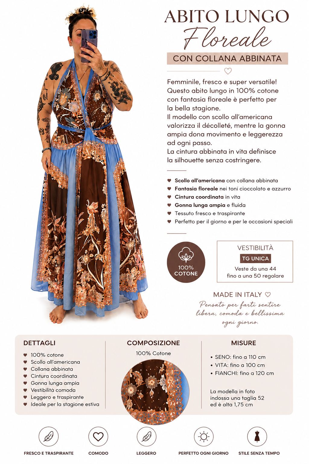 Abito Lungo Boho (Slim)