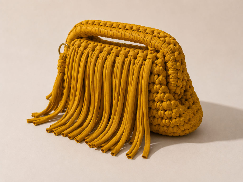 Clutch in filo fettuccia