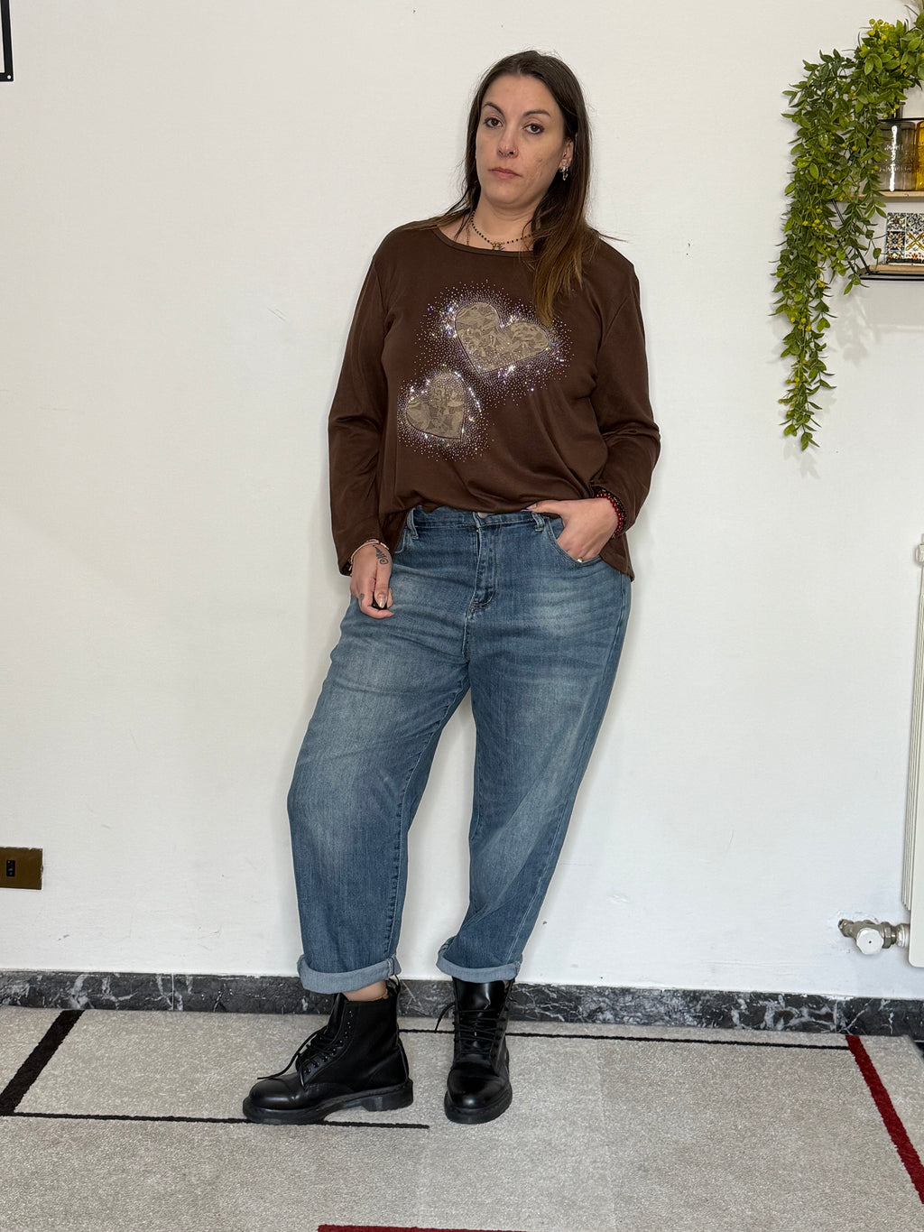 Maglia "Venere" con Cuori Gioiello